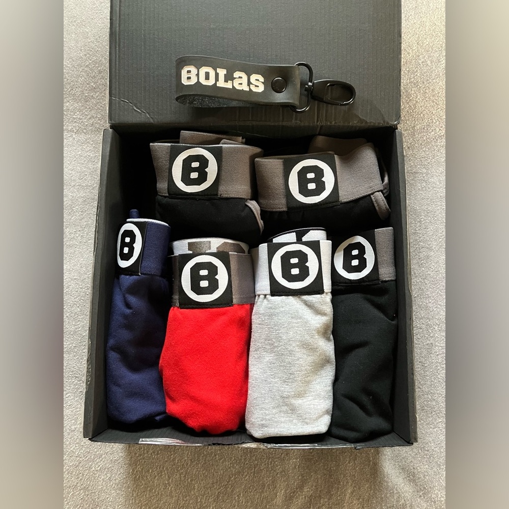 6 BOLAS Men’s Underwear Dutch Boxer Shorts, size Medium